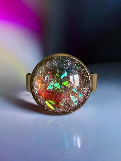 Bague réglable holographique