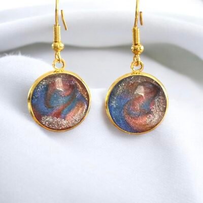 Boucles d'oreilles galaxie