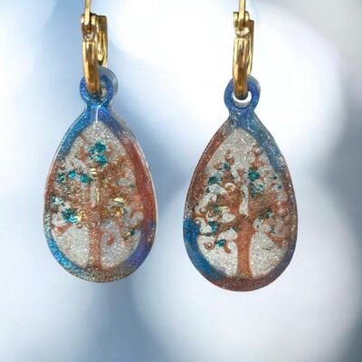 Boucles d'oreilles arbre de vie