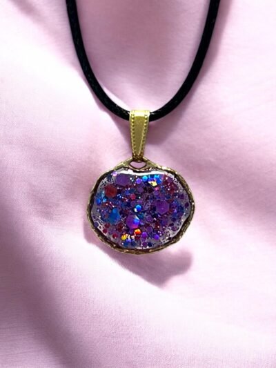 Collier cercle violet