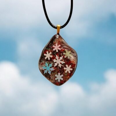 Collier irrégulier flocons