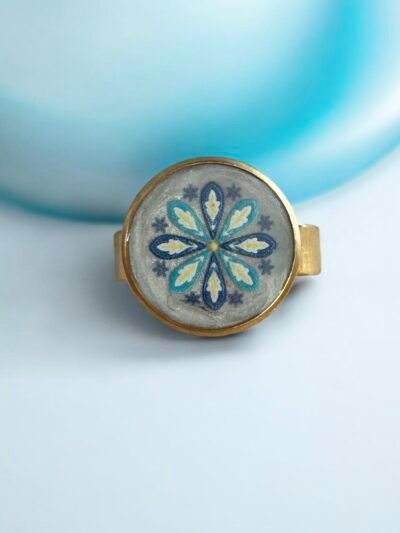 Bague réglable mosaique