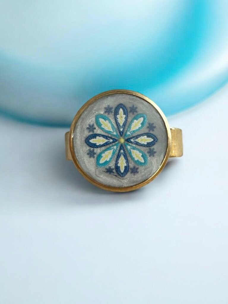 Bague réglable mosaique