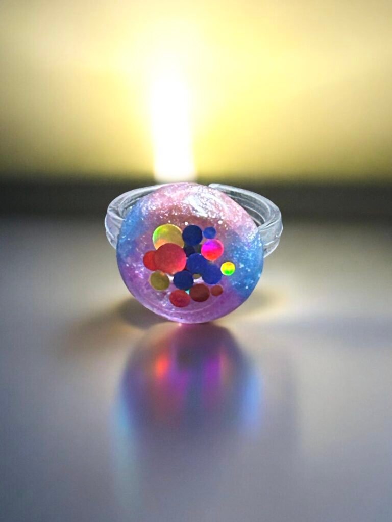 Bague multicolore