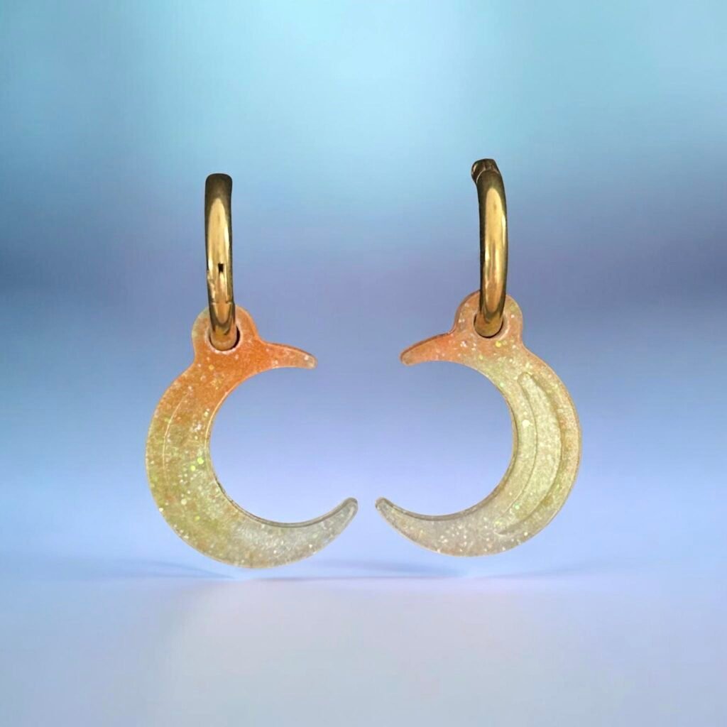 Boucles d'oreilles croissant de lune