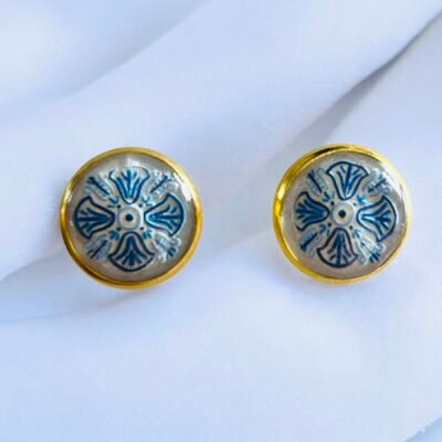 Boucles d'oreilles mosaique