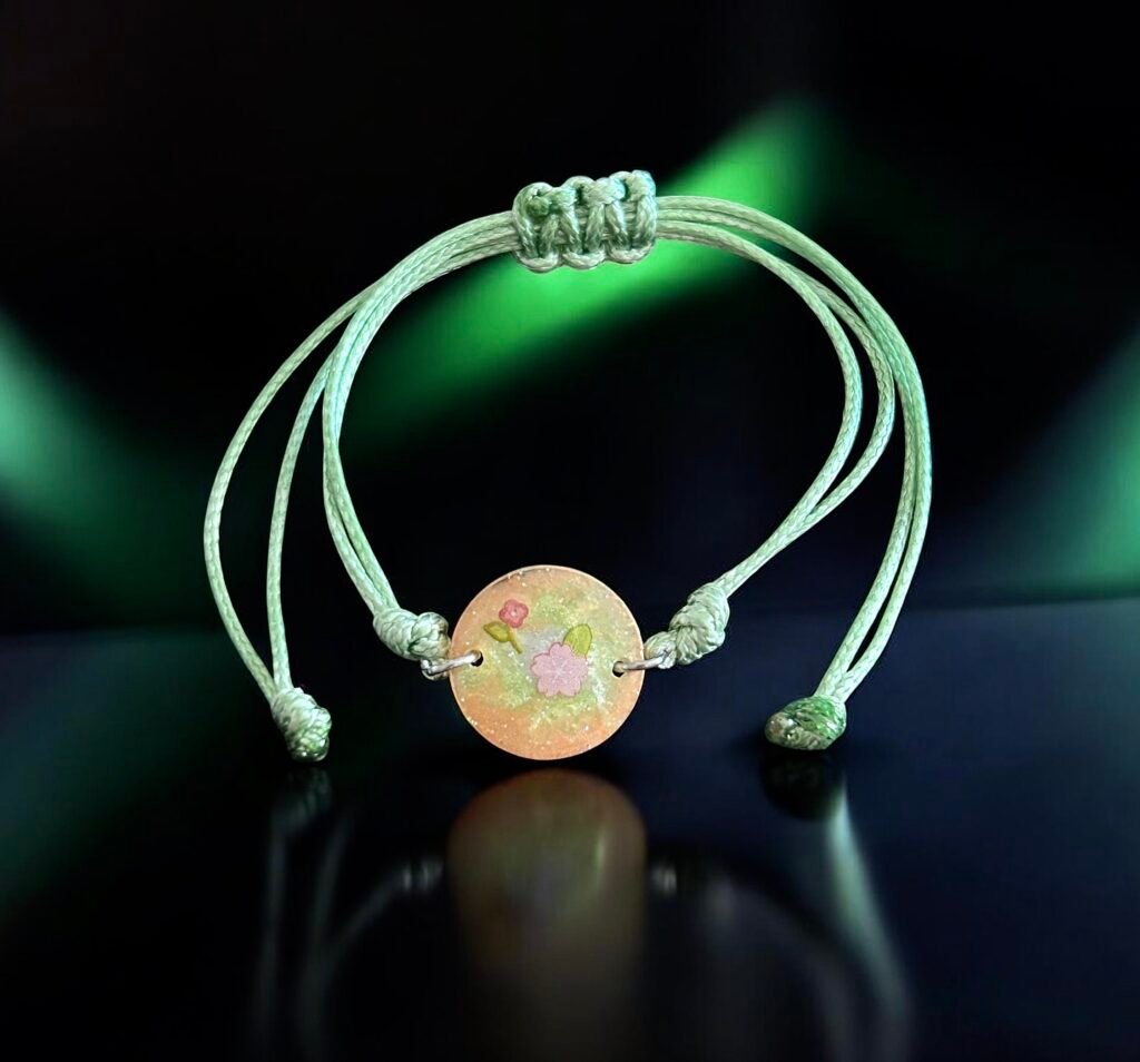 Bracelet enfant réglable fleurs