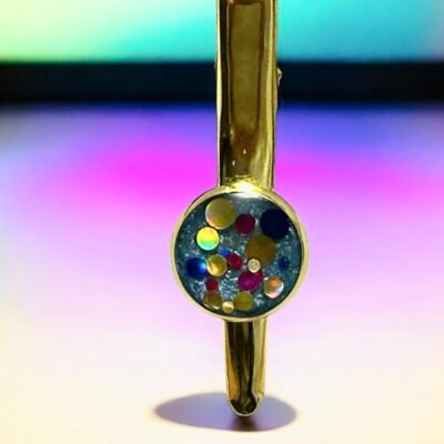 Pince à cheveux bleu