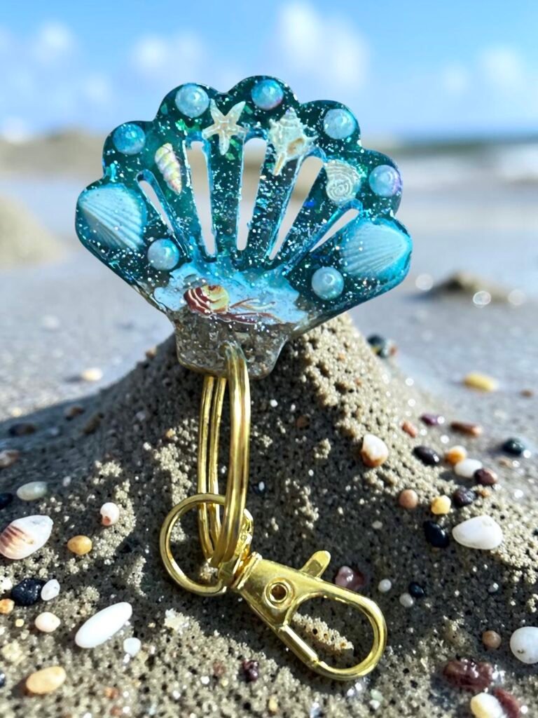 Porte clé coquillage enchanté